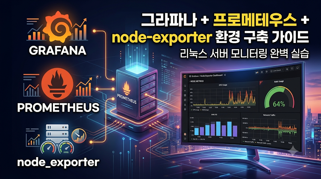 Prometheus, Grafana, Node Exporter 모니터링 환경 구축