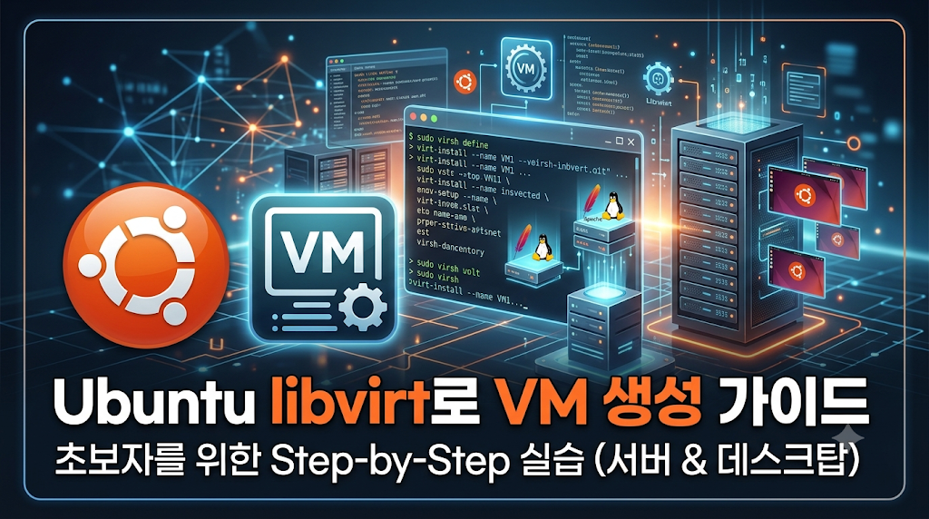 Ubuntu에서 libvirt를 이용한 KVM 가상머신(VM) 생성 방법